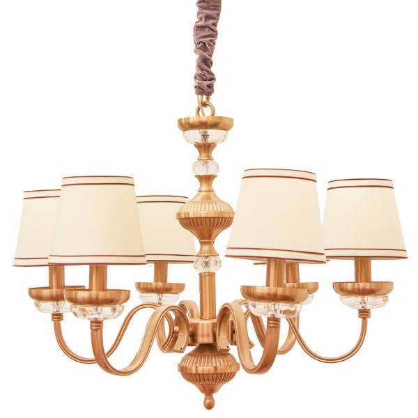 لوستر مجلل 6 شعله کد6/ 81096، Mojalal 81096/6 six Flames Chandelier