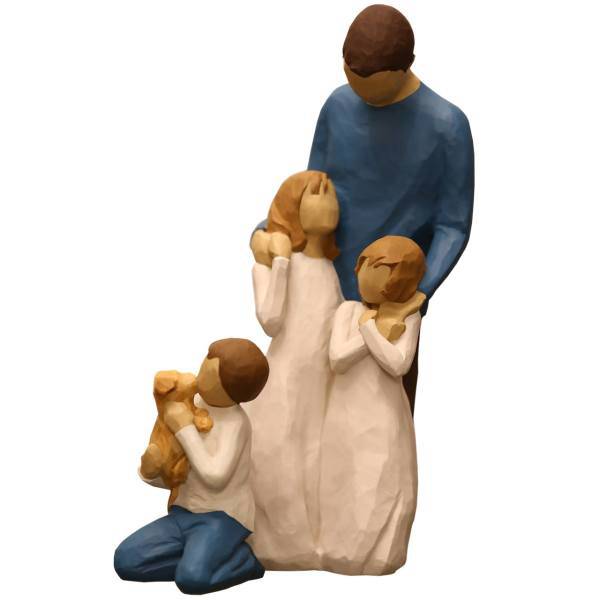 مجسمه امین کامپوزیت مدل Family Grouping کد553 بسته دو عددی، Amin Composite Family Grouping 553 Statue Pack Of 2