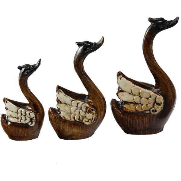 مجسمه طرح قو کد 020020055 مجموعه 3 عددی