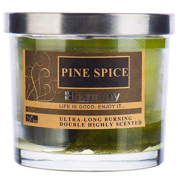 شمع هارمونی مدل پاین اسپایس گرین کد SP-MJ95082GN، Harmony Pine Spice Green SP-MJ95082GN Candle