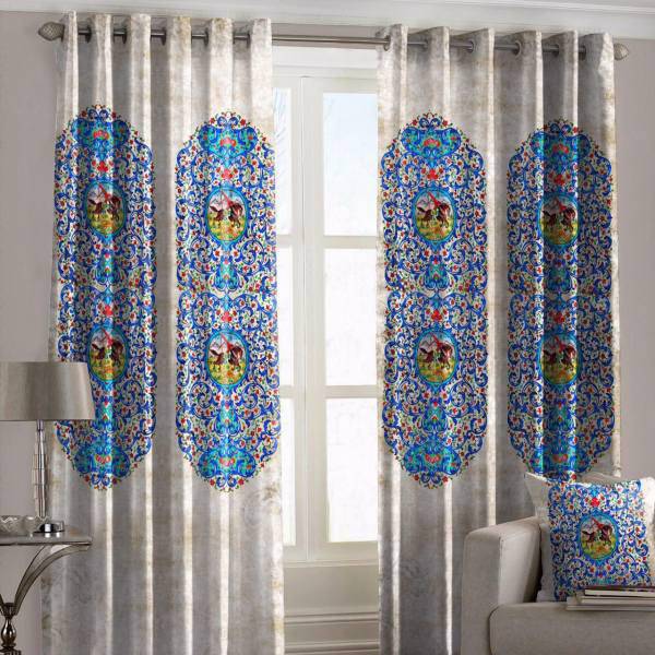 مجموعه دو عددی پرده مینوتو هوم مدل SA-019 ارتفاع 300 سانتی متر، minoto home SA-019 Curtain