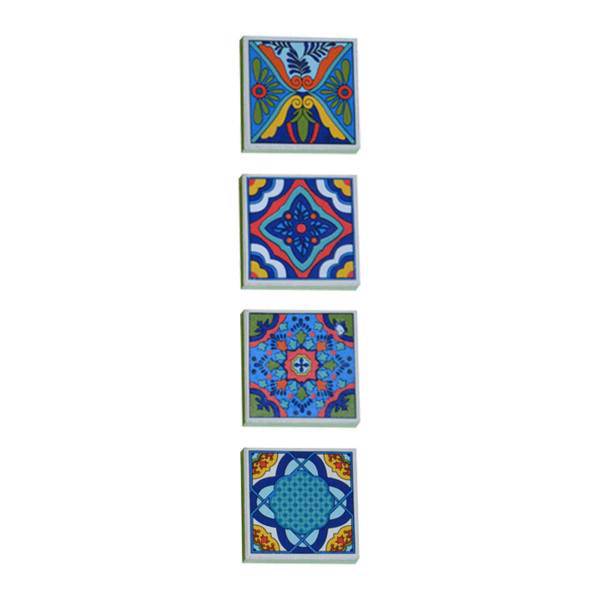 تابلوی دیواری گالری هنرمندان طرح کاشی 4 تکه