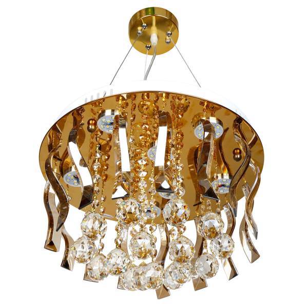 چراغ آویز چشمه نور 8 شعله کد A7766/40، Cheshmeh Noor A7766/40 Eight Flames Hanging Lamp