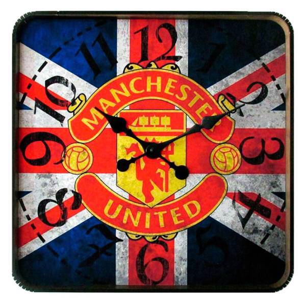 ساعت دیواری گلدن طرح منچستر یونایتد کد 10010118