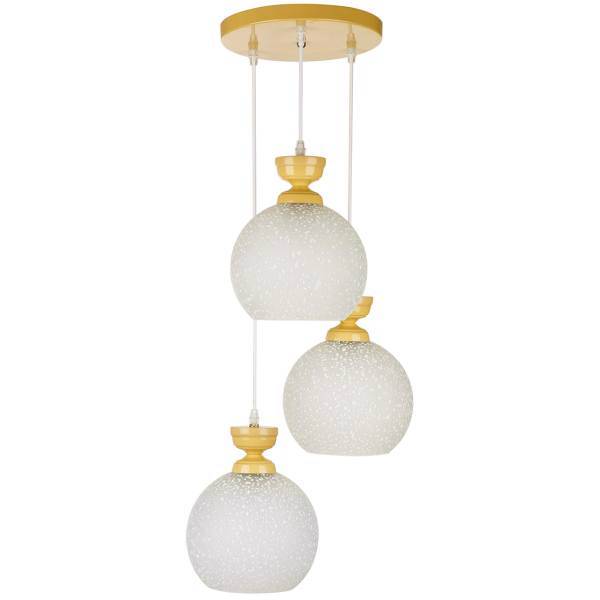 چراغ آویز چشمه نور سه شعله کد G555/3H-CR، Cheshmeh Noor G555/3H-CR three Flame Hanging Lamp