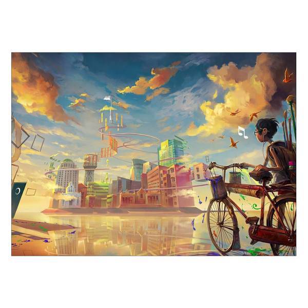 تابلو شاسی ونسونی طرح Age Of Technology سایز 30 × 40، Wensoni Age Of Technology Chassis 40 x 30