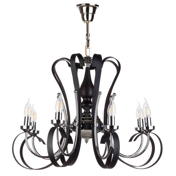 لوستر چشمه نور 7 شعله کد N3602/7BR-F، Cheshmeh Noor N3602/7BR-F Seven Flames Chandelier