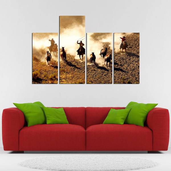 تابلو دیواری 4 تکه آفتاب کد TA1104