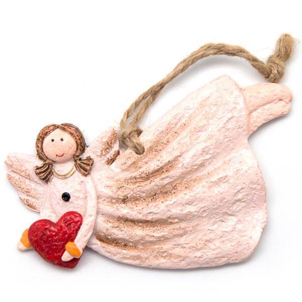 آویز سرامیکی مدل فرشته مهربانی خوابیده، Angel Sleeping Kindness Ceramic Pendants