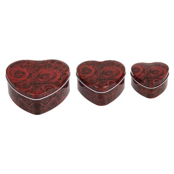 جعبه هدیه مدل Red Rose - سه تکه، Red Rose Gift Box - 3Pcs