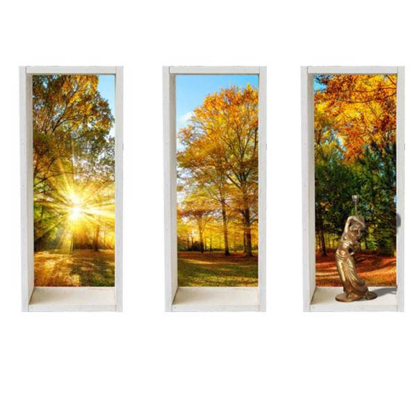 استیکر ژیوار طرح غروب پاییز، Zhivar Autumn SunSet Sticker