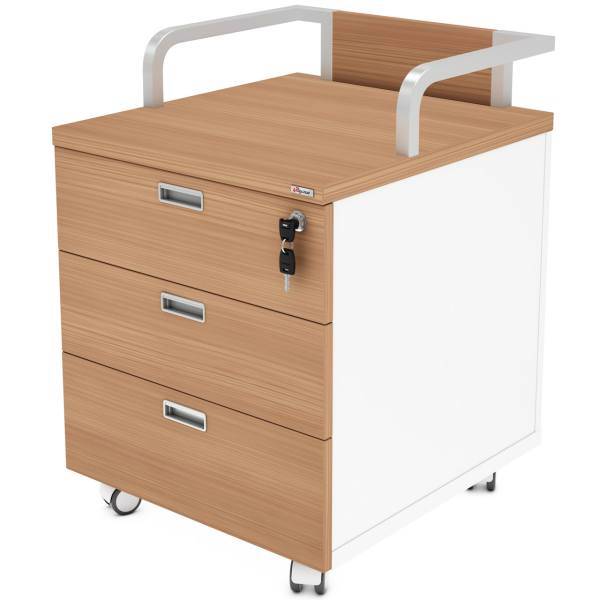 فایل کشویی چرخ‌دار محیط آرا مدل Quick 9086N-0106، Mohitara Quick 9086N-0106 Wheeled Drawer Filing Cabinet