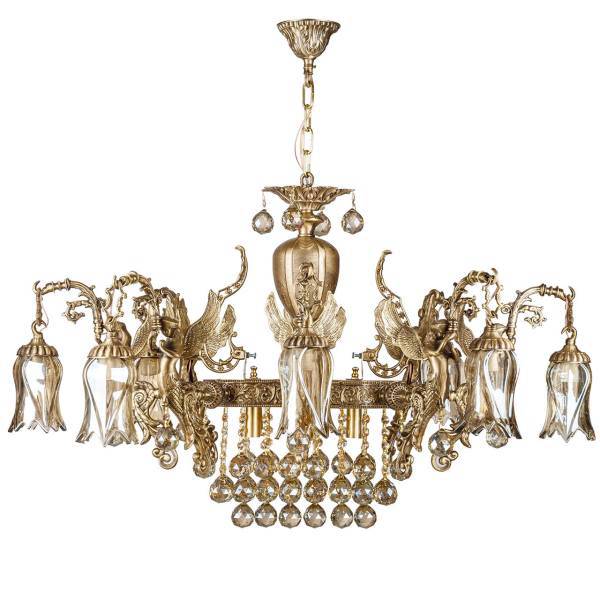 لوستر چشمه نور 14 شعله کد C2744/14، Cheshmeh Noor C2744/14 Fourteen Flames Chandelier