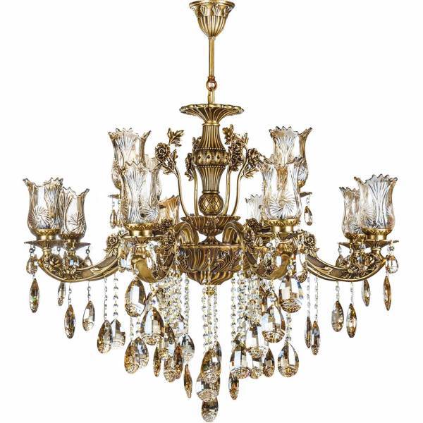 لوستر چشمه نور 12 شعله کد S3547/8_4_A، Cheshmeh Noor S3547/8_4_A Twelve Flames Chandelier