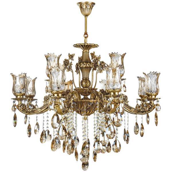 لوستر چشمه نور 12 شعله کد S3557، Cheshmeh Noor S3557 Twelve Branches Chandelier