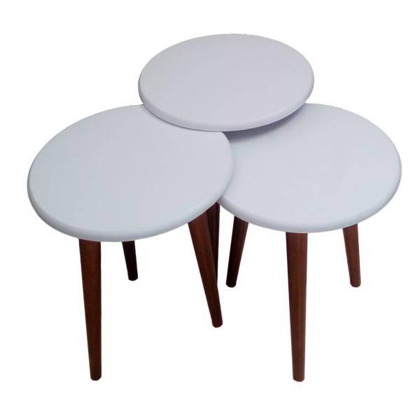 میز عسلی ورساچوب مدل 133 بسته 3 عددی، versachoob 133 Side Table Set 3 pcs