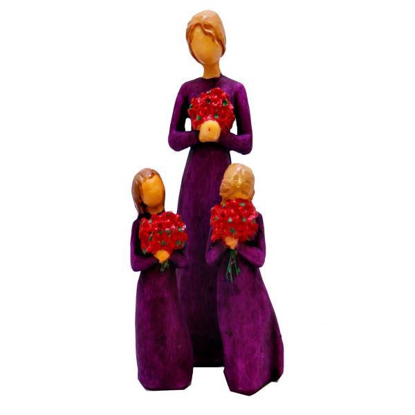 مجسمه ایرسا مدل گل بسته 3 عددی، Irsa Flower Statue Pack Of 3