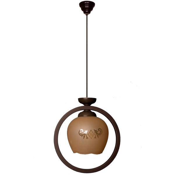 چراغ آویز چشمه نور 1 شعله کد 513/1H، Cheshmeh Noor 513/1H One Branch Hanging Lamp