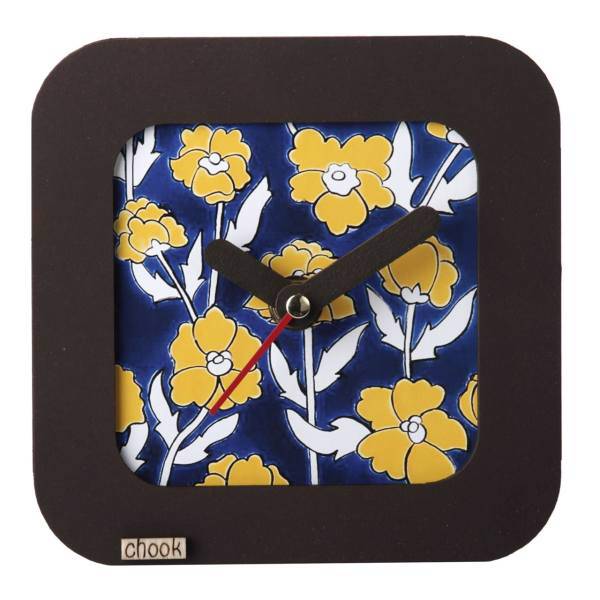 ساعت رومیزی چوک طرح باغ گل، Chook Flower Garden Table Clock