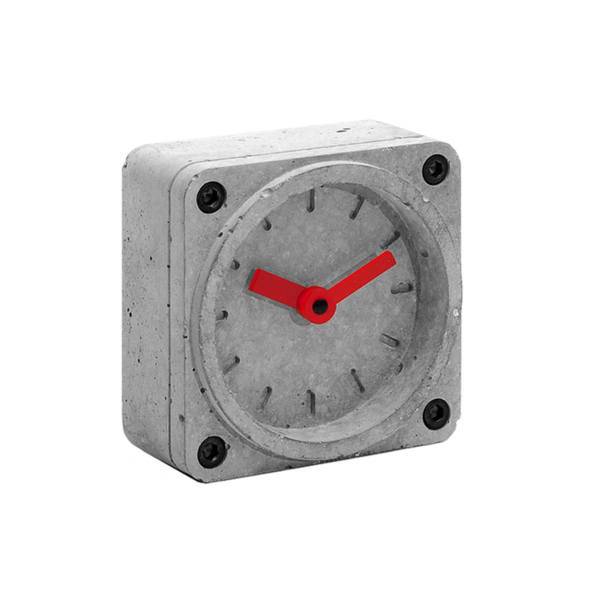 ساعت رومیزی بتنی پلاس مدل CR-001، Plus Concrete Clock CR-001