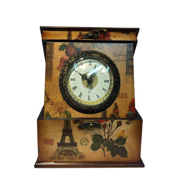 ساعت رومیزی طرح صندوقچه کد 1559