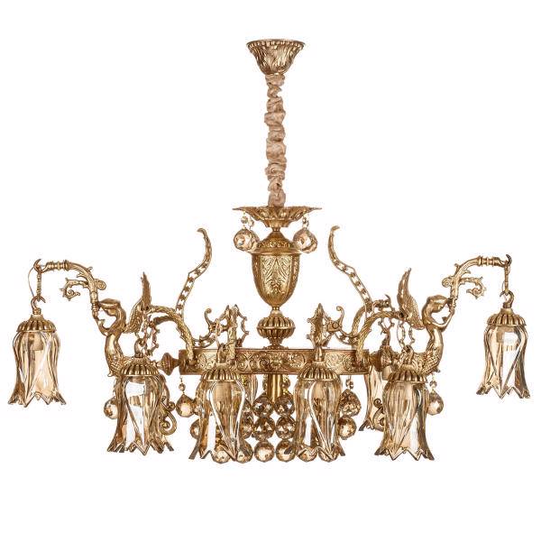 لوستر چشمه نور 16 شعله کد C2778/16، Cheshmeh Noor C2778/16 Sixteen Flames Chandelier