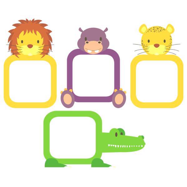 استیکر سالسو طرح Animal Frame 2، Salso Animal Frame 2 Sticker