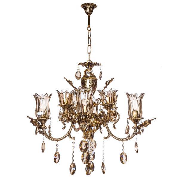 لوستر چشمه نور 8 شعله کد C2722/4+4، Cheshmeh Noor Eight Flames C2722 Chandelier