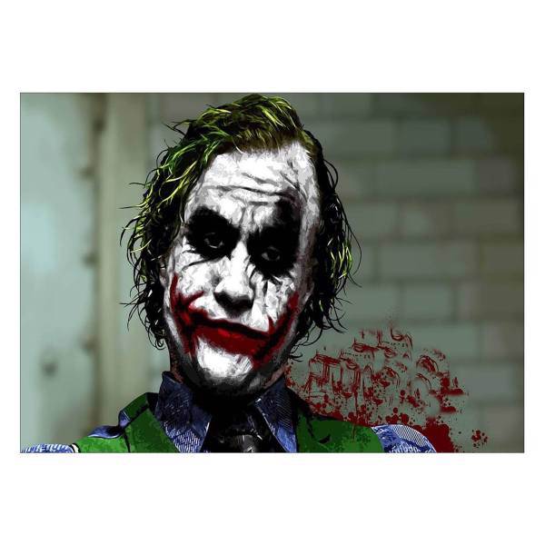 تابلو شاسی ونسونی طرح Joker Astonished سایز 50 × 70، Wensoni Joker Astonished Chassis Size 50 x 70
