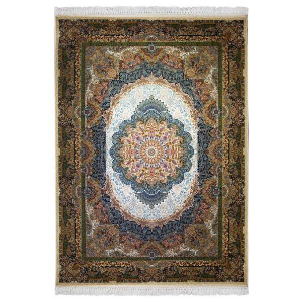 فرش ماشینی ساوین طرح ژینوس زمینه کرم