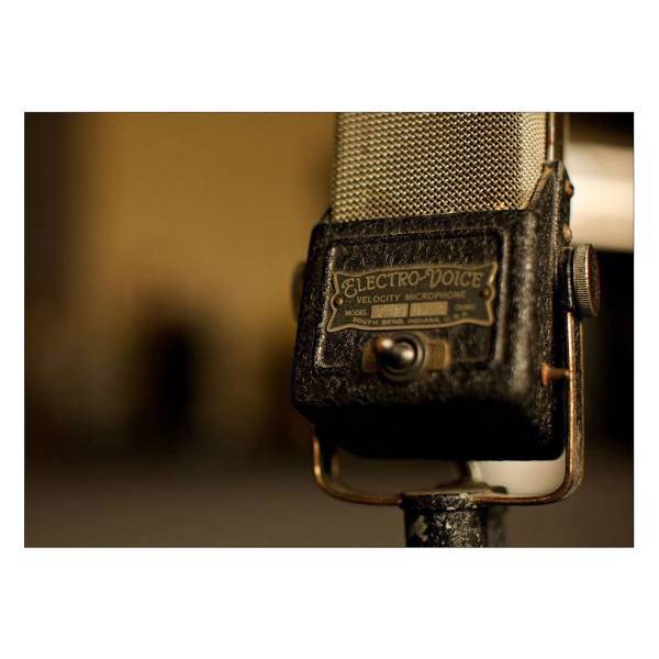 تابلو شاسی ونسونی طرح Electro Voice Microphone سایز 30x40 سانتی متر، Wensoni Electro Voice Microphone Chassis 40 x 30