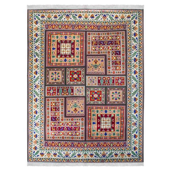 فرش ماشینی ریما کد BC035 زمینه قهوه ای