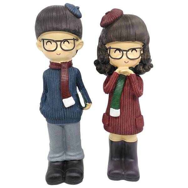 مجسمه کیدتونز مدل قلک کد KDM-046 مجموعه دو عددی، Kidtunse KDM-046 Statue Set 2 Pcs