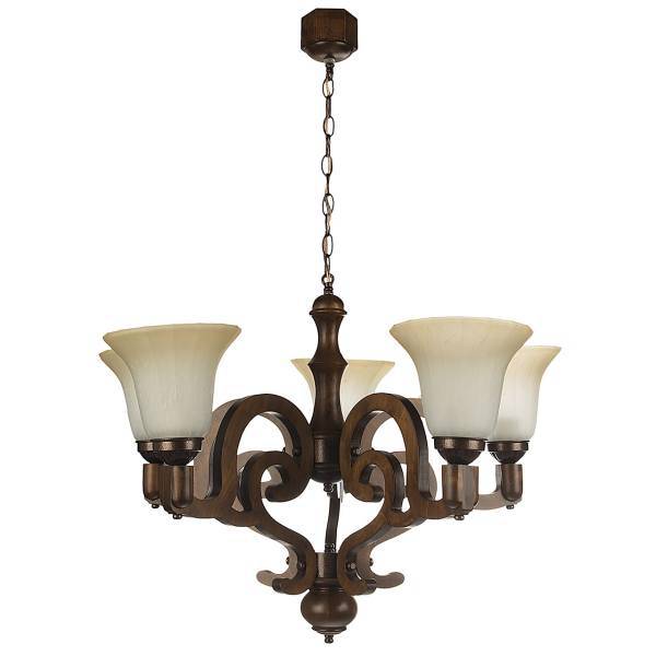 لوستر دارکار مدل رزا 5 شعله کد 266، Darkar 266 Roza Five Branches Chandelier