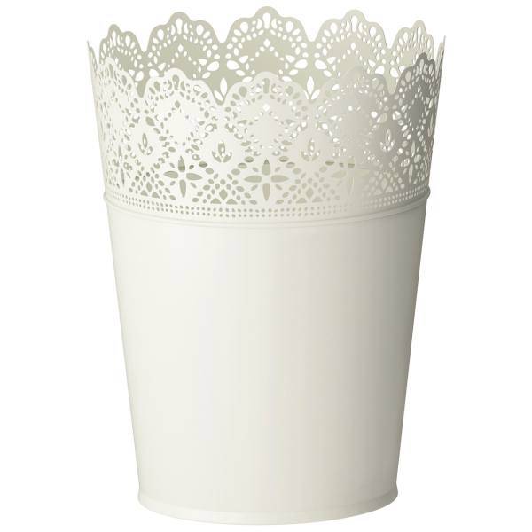 گلدان سفید ایکیا مدل Skurar، Ikea Skurar Plant Pot White