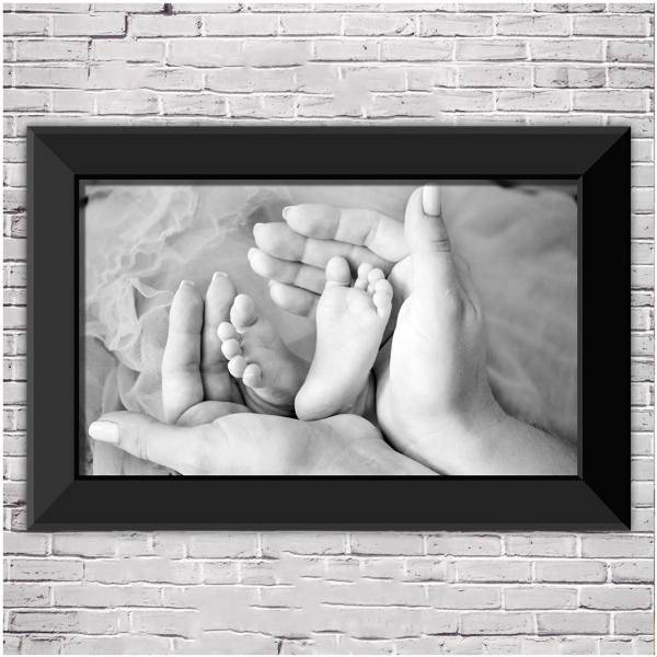 تابلو شاسی چوبی دکوگراف مدل Baby کد 313 سایز 60x40 سانتی متر، DecoGraph Baby 313 Wood Chassis Size 60x40 Cm