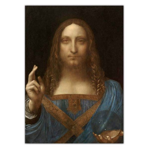 تابلو شاسی ونسونی طرح Jesus De Leonardo Da Vinci سایز 50x70 سانتی متر، Wensoni Jesus De Leonardo Da Vinci Chassis Size 50 x 70 Cm