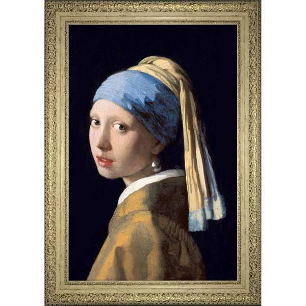 تابلو گالری هنری پیکاسو طرح دختری با گوشواره مروارید