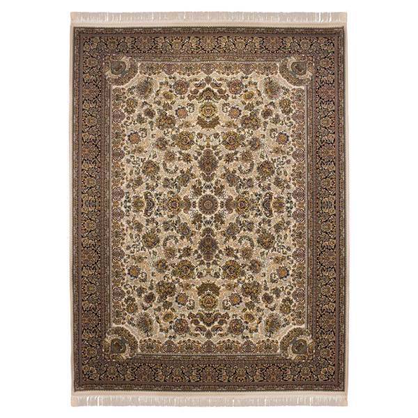 فرش ماشینی کتیبه طرح افشان کد FR139 زمینه کرم