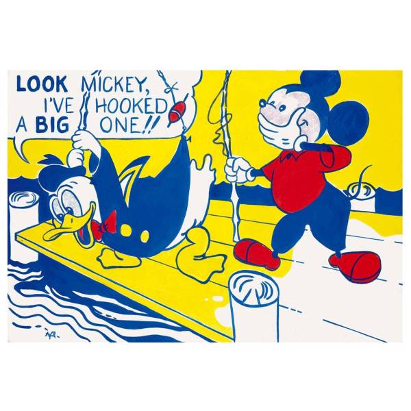 تابلوی گرافیتی طرح Look Mickey سایز 50 × 70، Graffity Look Mickey Chassis 70 x 50