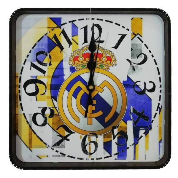 ساعت دیواری گلدن طرح رئال مادرید کد 10010133