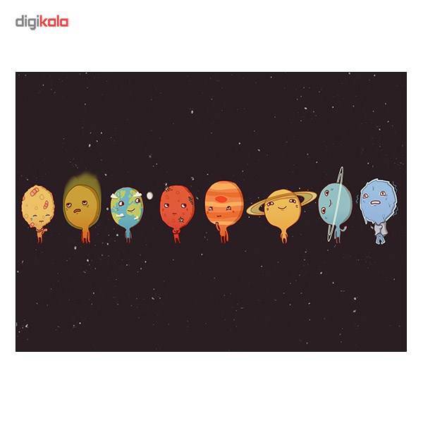 تابلوی ونسونی طرح Fancy Solar System سایز 30x40، Wensoni Fancy Solar System Chassis 30x40