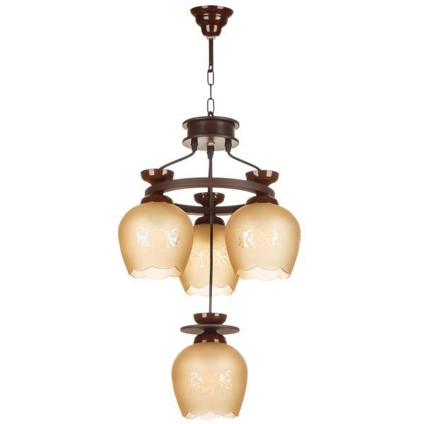 لوستر چشمه نور کد G562/3_1، Cheshmeh Noor G562/3_1 Four Flames Chandelier