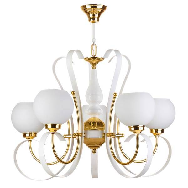 لوستر چشمه نور 5 شعله کد N3602/5WT-H، Cheshmeh Noor N3602/5WT-H Five Flames Chandelier