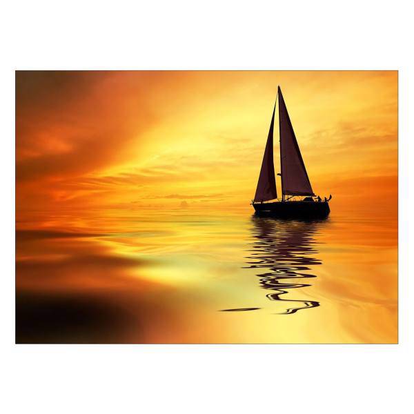 تابلو شاسی ونسونی طرح Lonely Boat سایز 70 × 50 سانتی متر، Wensoni Lonely Boat Chassis Size 50 x 70 Cm