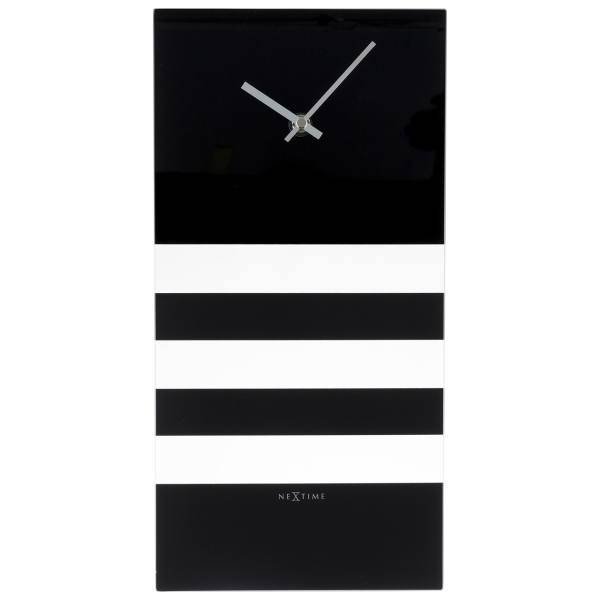 ساعت دیواری نکستایم مدل Bold Stripes Black 2855zw، Nextime Bold Stripes Black 2855zw