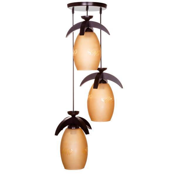 چراغ آویز چشمه نور 3 شعله کد 509/3H، Cheshmeh Noor 509/3H Three Branches Hanging Lamp