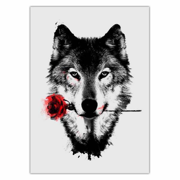 تابلو شاسی ونسونی طرح Black Rose سایز 70 × 50، Wensoni Black Rose Chassis Size 50 x 70