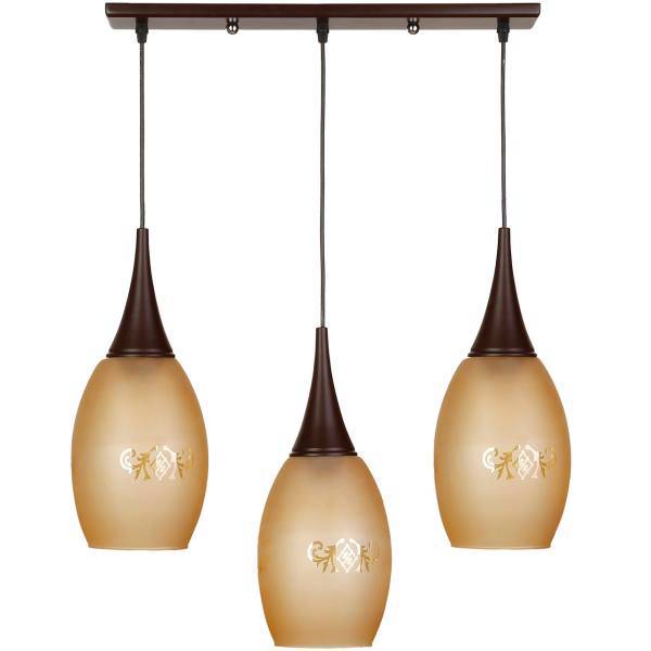 چراغ آویز چشمه نور 3 شعله کد G546/3H-BR، Cheshmeh Noor G546/3H-BR One Flame Hanging Lamp