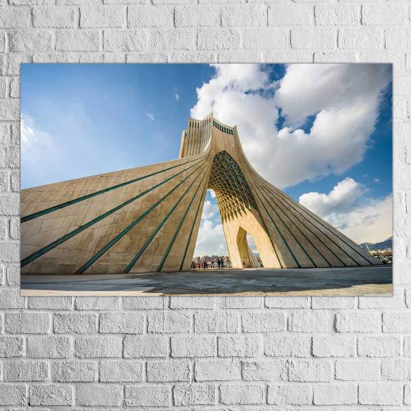 تابلو دیواری چوبی پاتیلوک - برج آزادی تهران کد 153009، Patilook Azadi Tower 153009 Wood Chassis